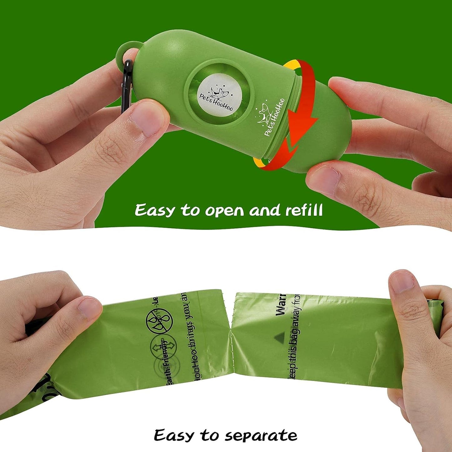 Compostable Dog Poop Bags - Biodegradable Waste Bag, 100% Leak Proof, Long Lasting Litter Bags - 9 X 13 Inches (135 Counts with Dispenser)
