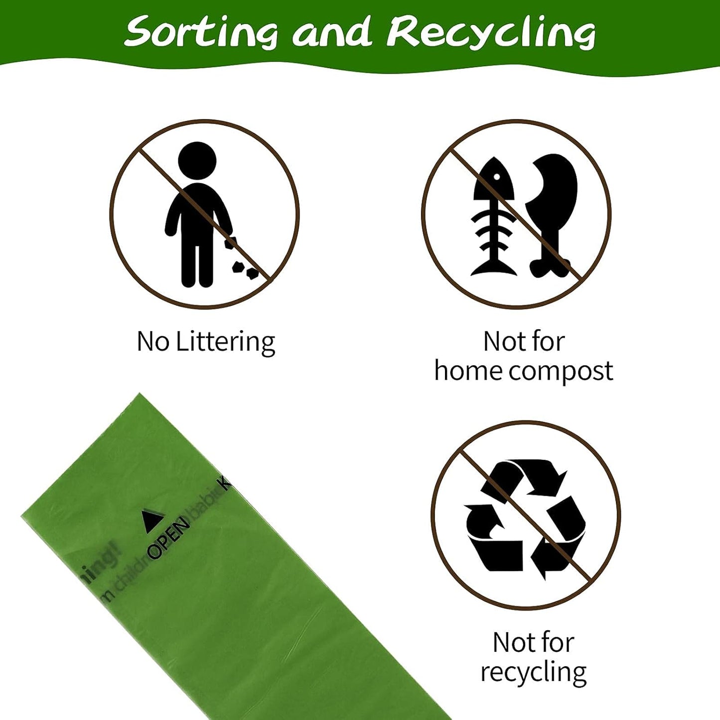 Compostable Dog Poop Bags - Biodegradable Waste Bag, 100% Leak Proof, Long Lasting Litter Bags - 9 X 13 Inches (135 Counts with Dispenser)